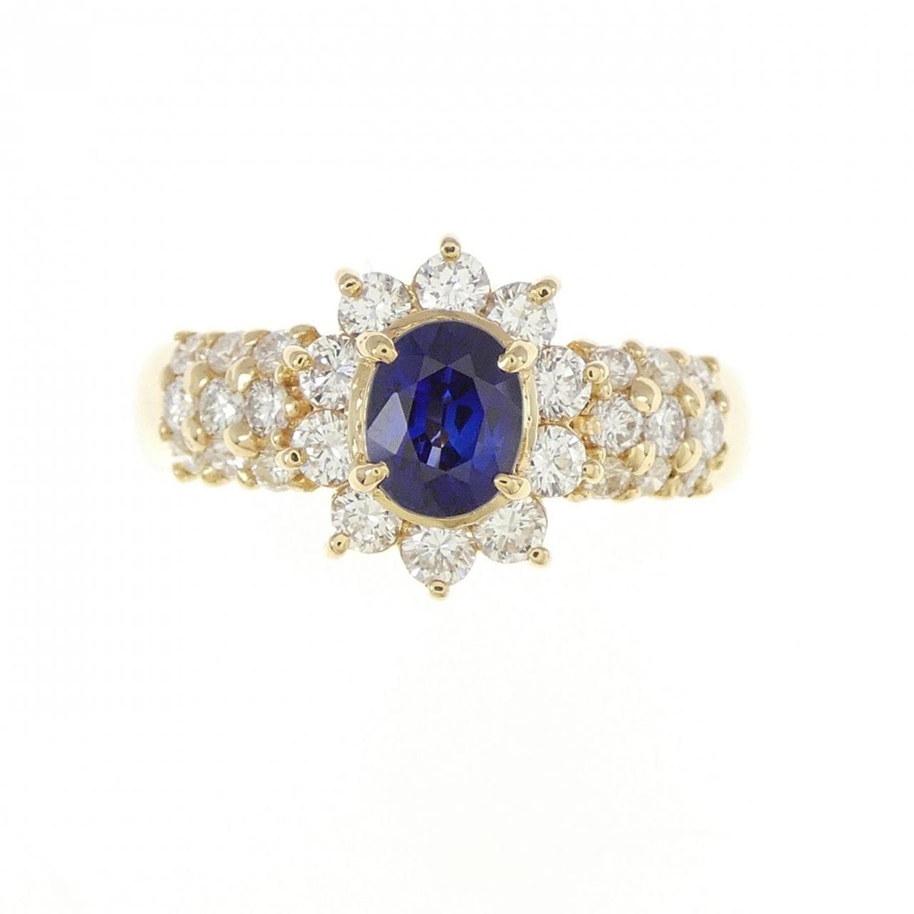 K18YG サファイヤ リング 0.62CT