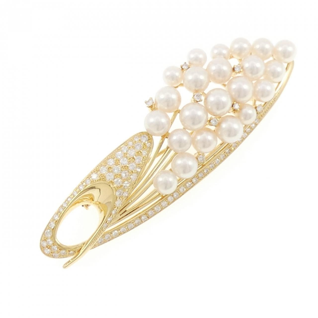 K18YG アコヤパール ブローチ