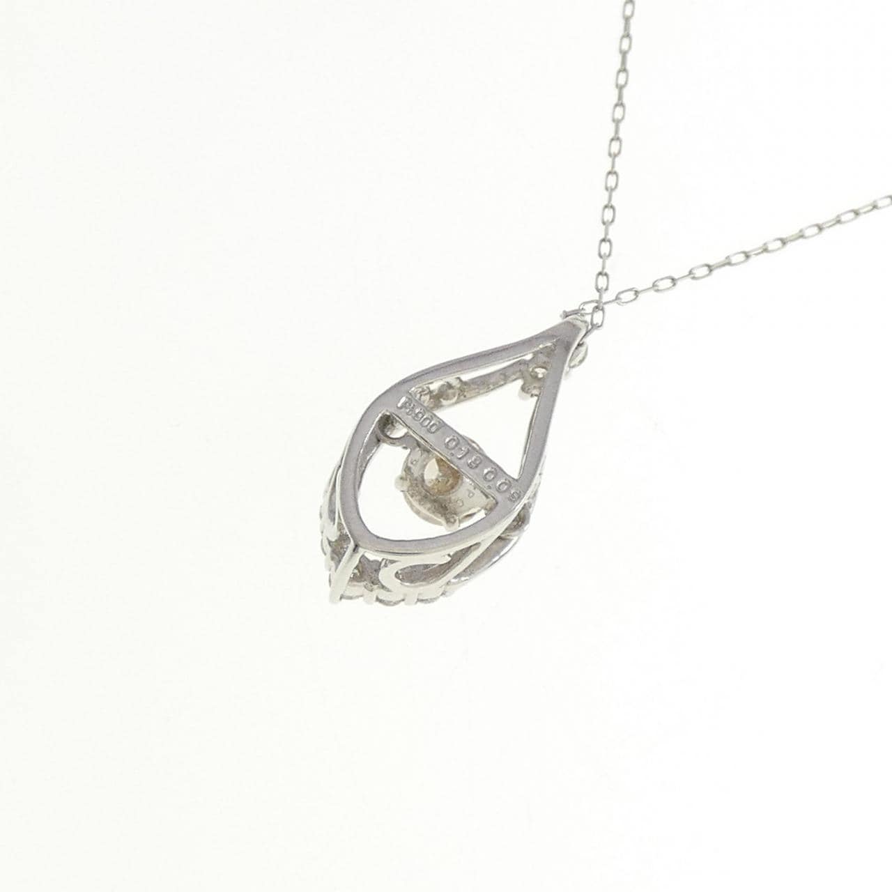 【新品】PT900 ダイヤモンド ネックレス 0.18CT
