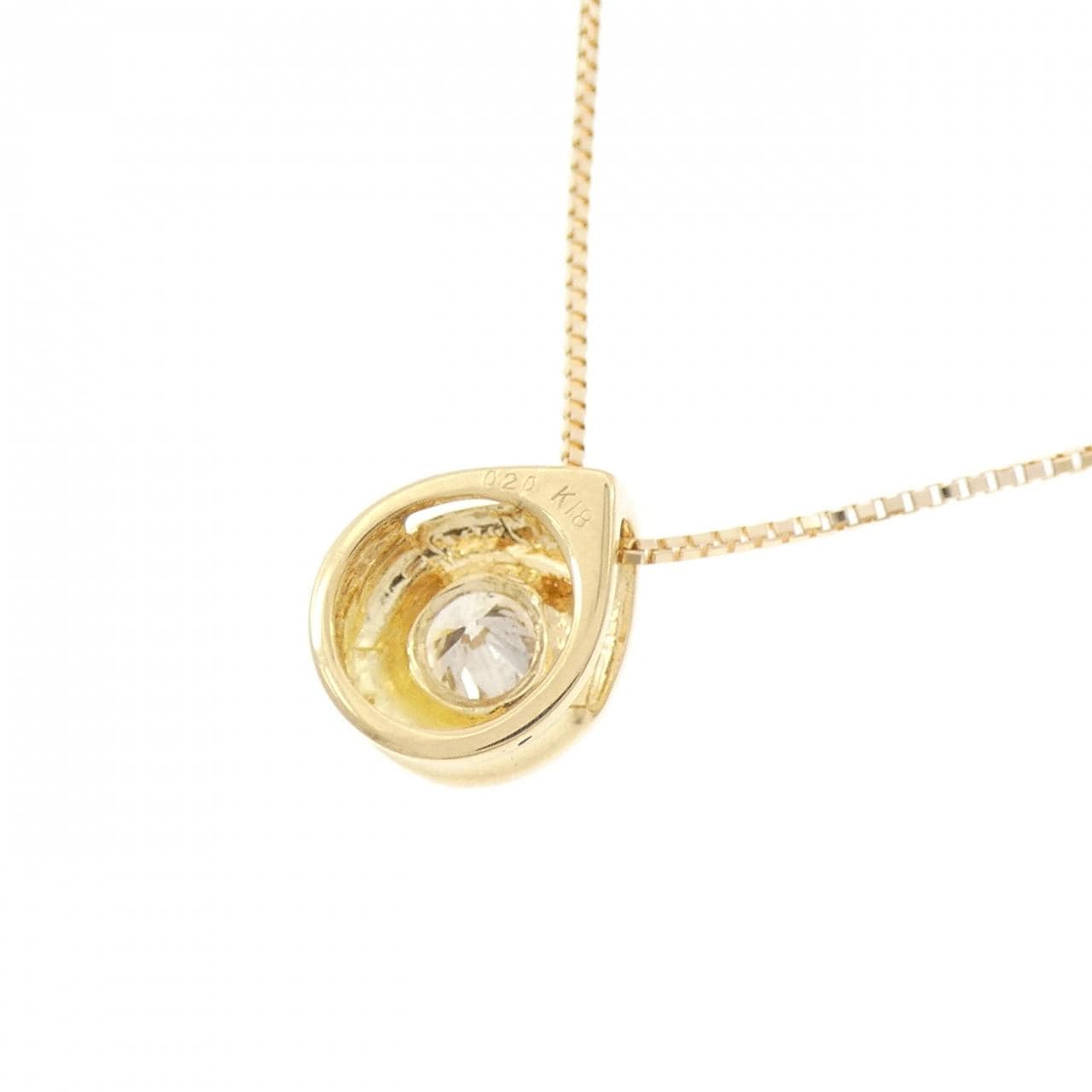 K18YG ダイヤモンド ネックレス 0.20CT