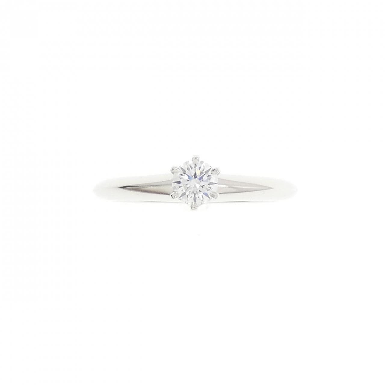 ティファニー クラシックソリティア リング 0.22CT H VVS2 3EXT
