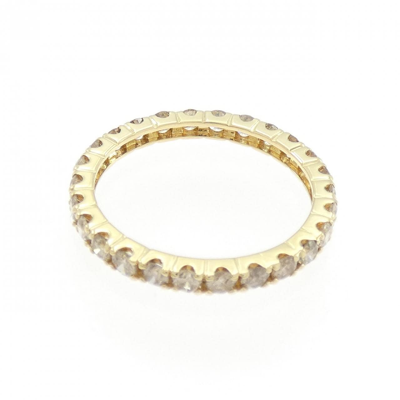 K18YG フルエタニティ ダイヤモンド リング 1.00CT