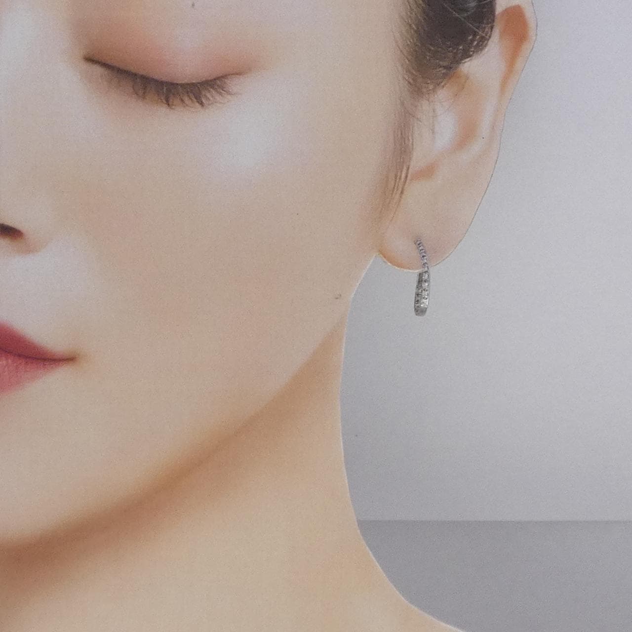 K18WG ダイヤモンド ピアス 0.20CT