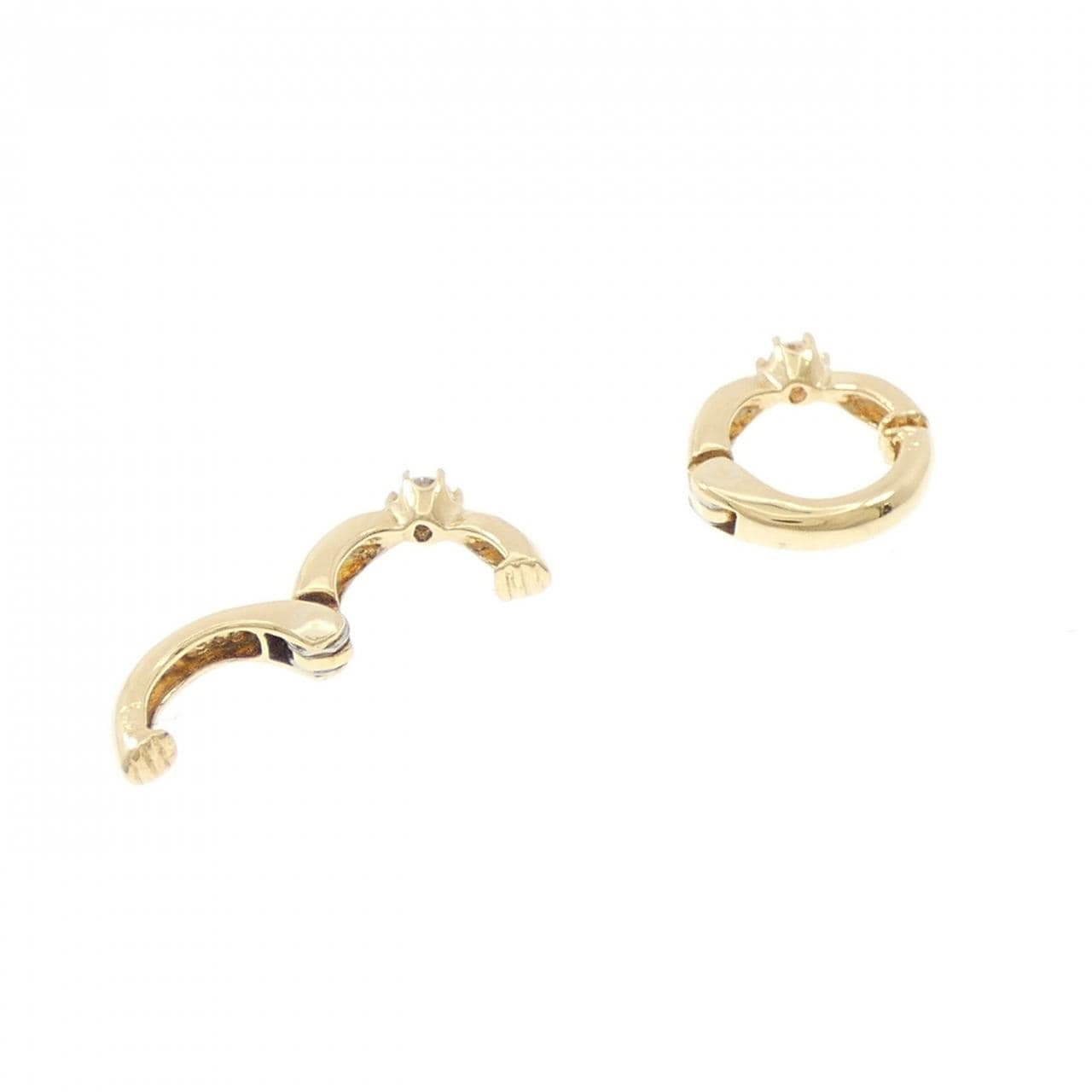 K18YG ダイヤモンド イヤリング 0.10CT