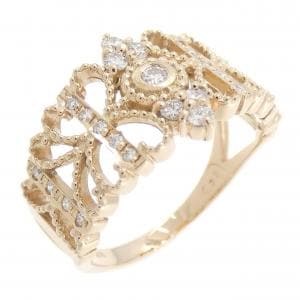 K18PG ダイヤモンド リング 0.28CT