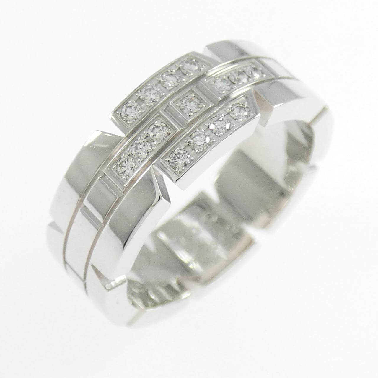 カルティエ タンクフランセーズ ハーフダイヤ リング