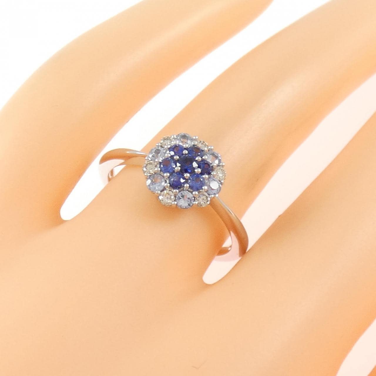 K18WG サファイヤ リング