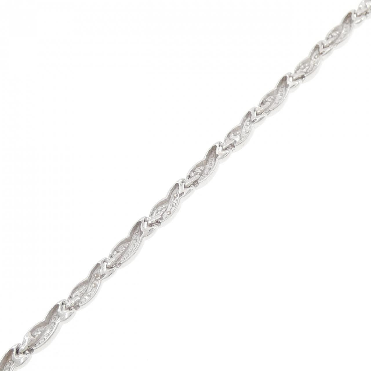 K18WG ダイヤモンド ブレスレット 0.15CT