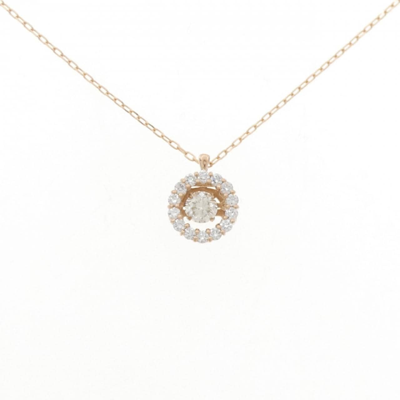 K18PG ダイヤモンド ネックレス 0.32CT