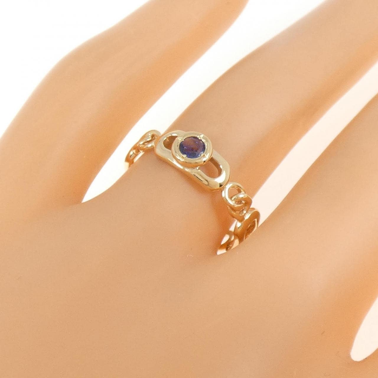 K18YG サファイヤ リング