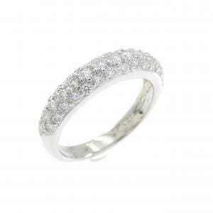 PT900 パヴェ ダイヤモンド ピンキーリング 0.31CT