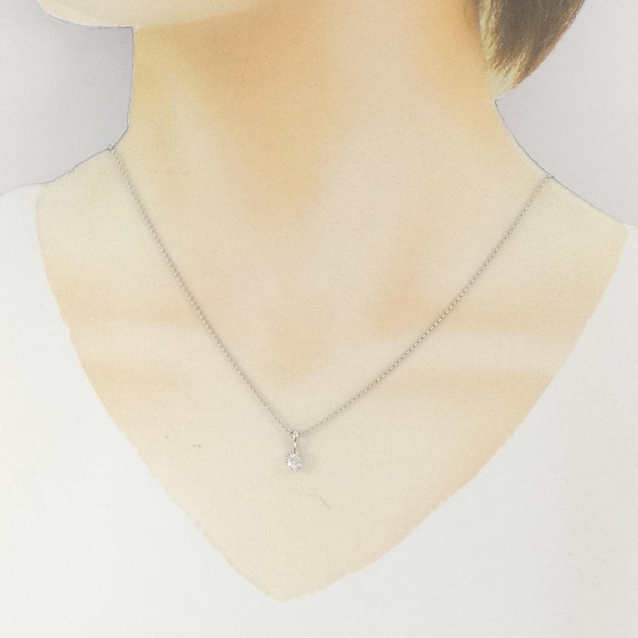 PT900/PT850 ダイヤモンド ネックレス 0.27CT