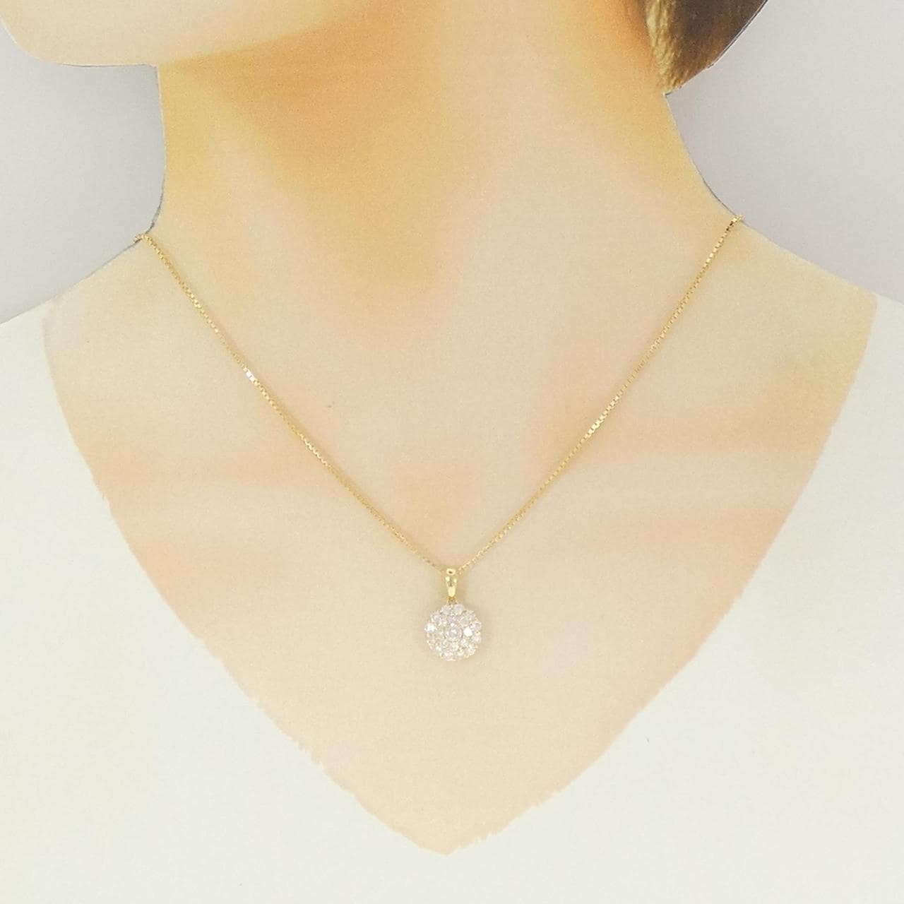 K18YG ダイヤモンド ネックレス 1.0CT