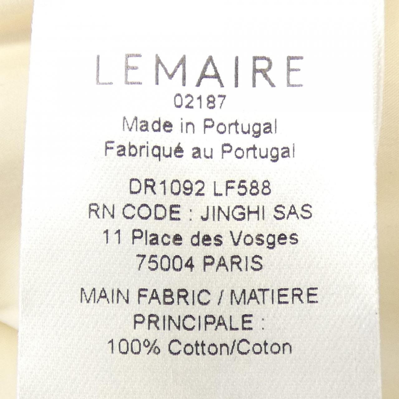 ルメール LEMAIRE DR1092 LF588 ワンピース