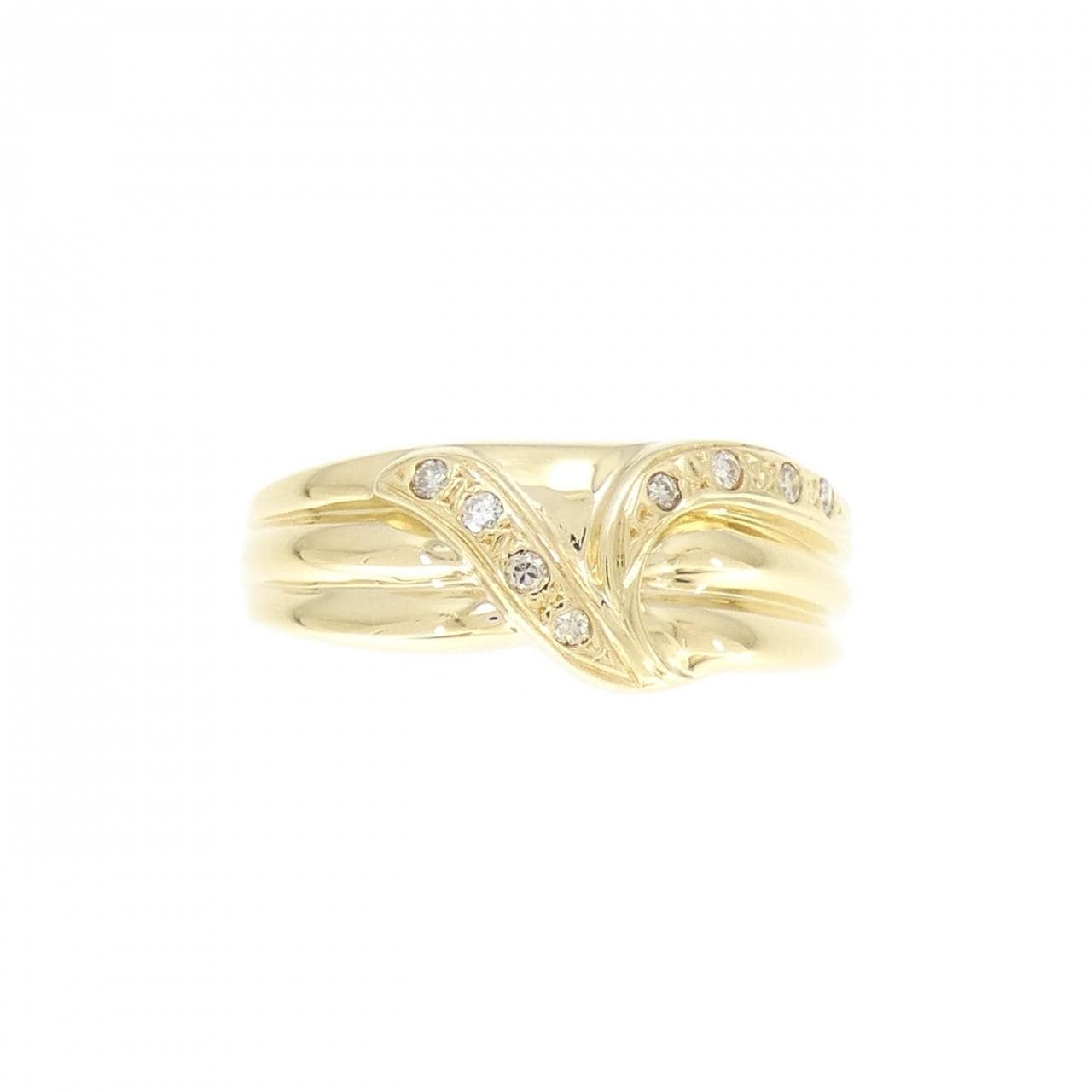 K18YG ダイヤモンド リング 0.07CT