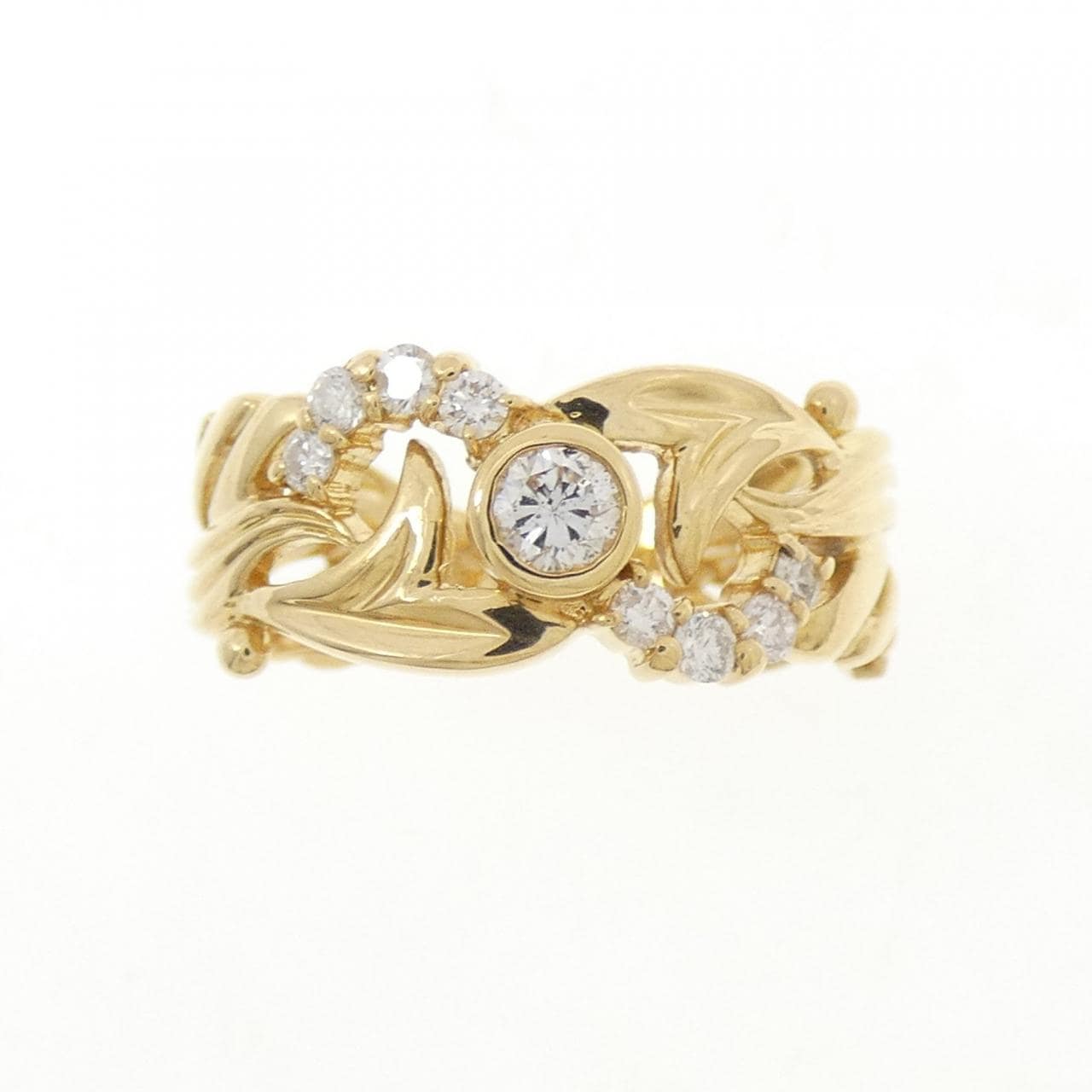 K18YG ダイヤモンド リング 0.14CT