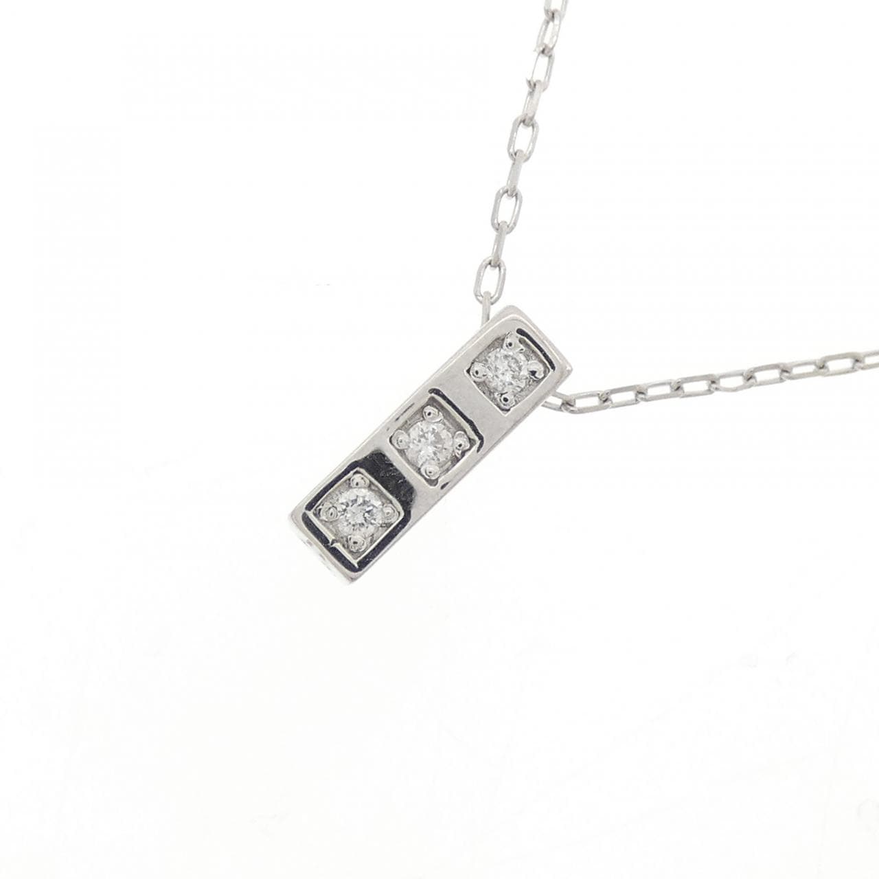 PT900/PT850 ダイヤモンド ネックレス 0.04CT