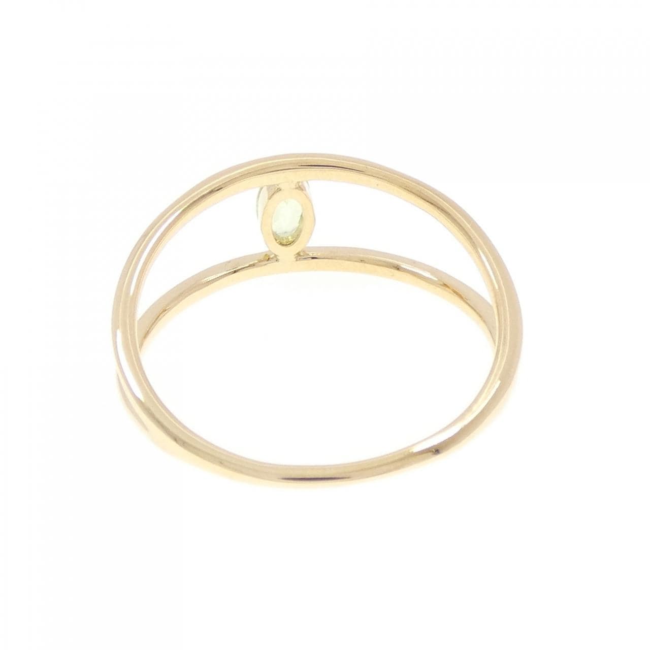 【新品】K18YG ペリドット リング