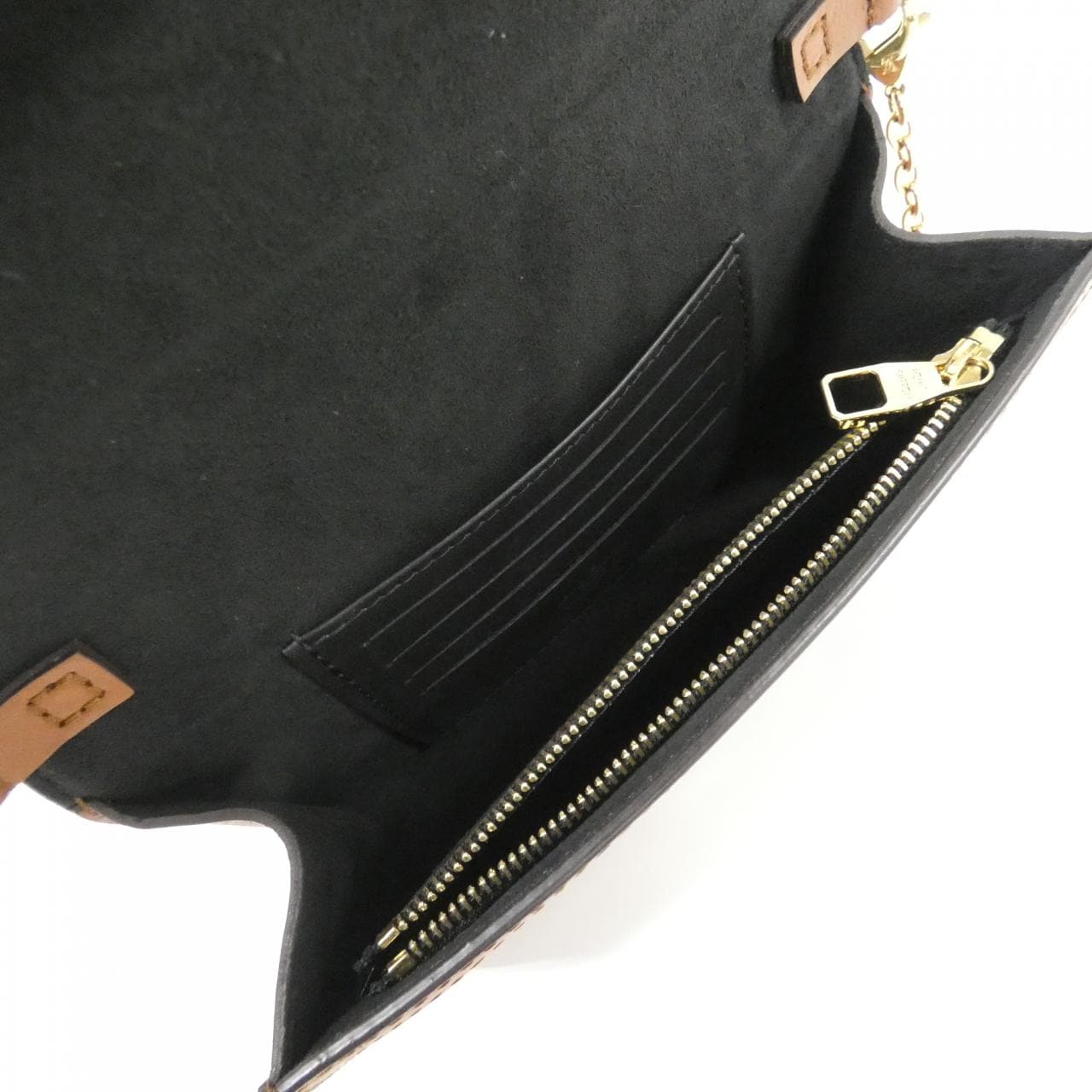 ルイヴィトン モノグラム リバース ポルトフォイユ ドーフィーヌ M68746 チェーンウォレット