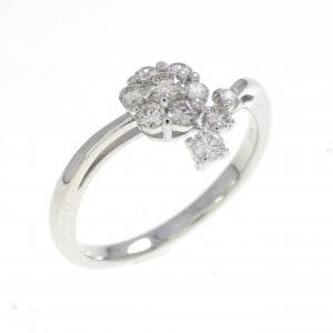 PT950 フラワー ダイヤモンド リング 0.25CT