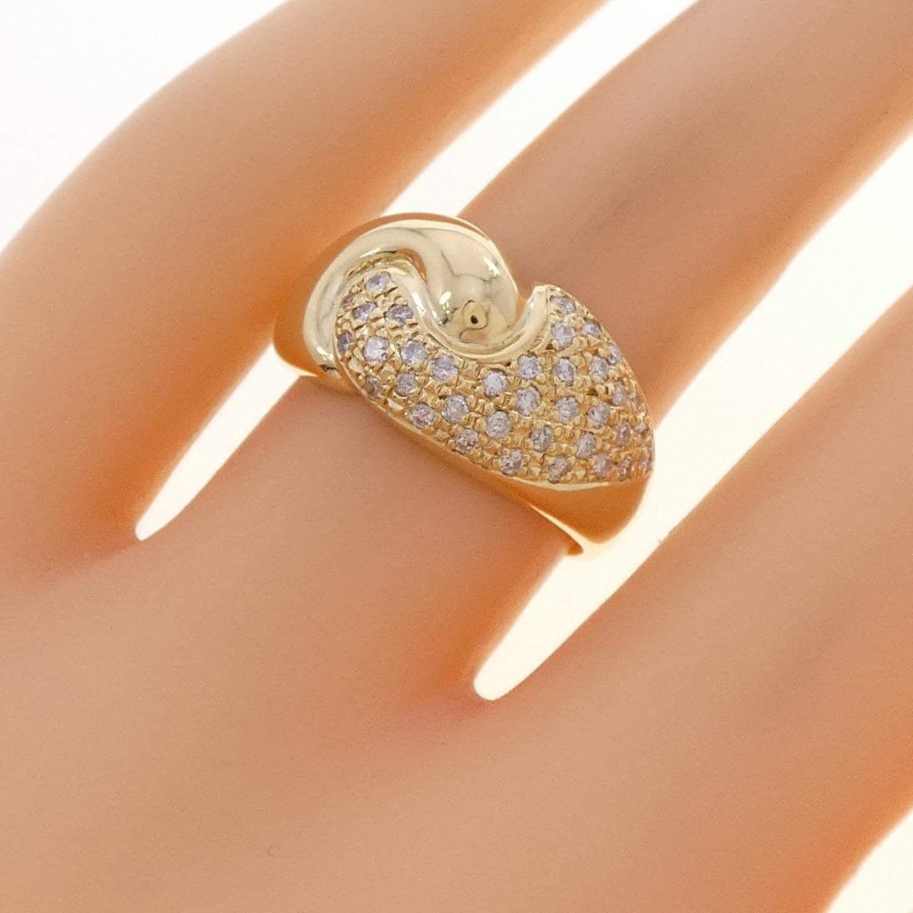 K18YG ダイヤモンド リング 0.30CT