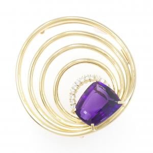 TASAKI Amethyst Brooch 18.75CT