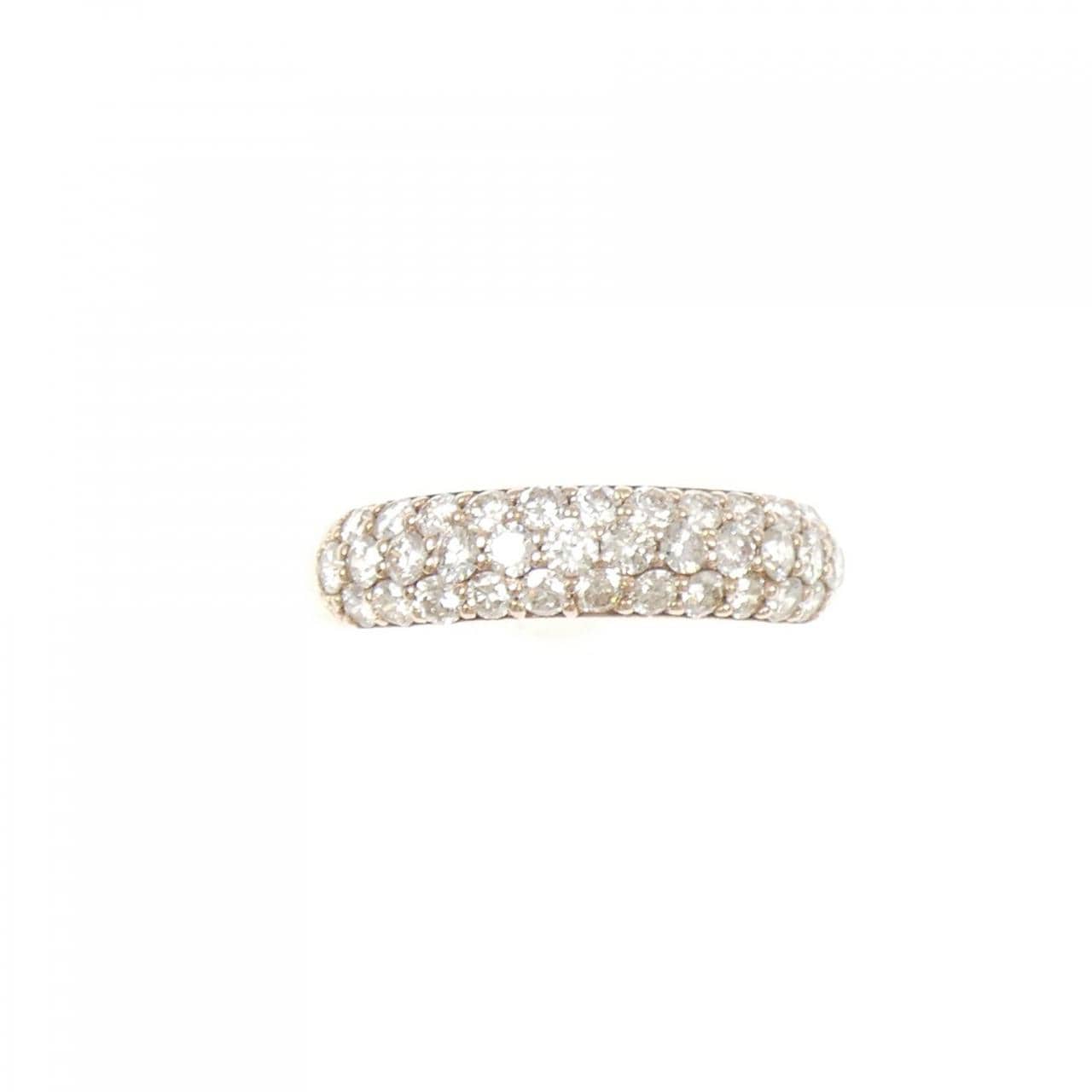 K18PG パヴェ ダイヤモンド リング 1.00CT