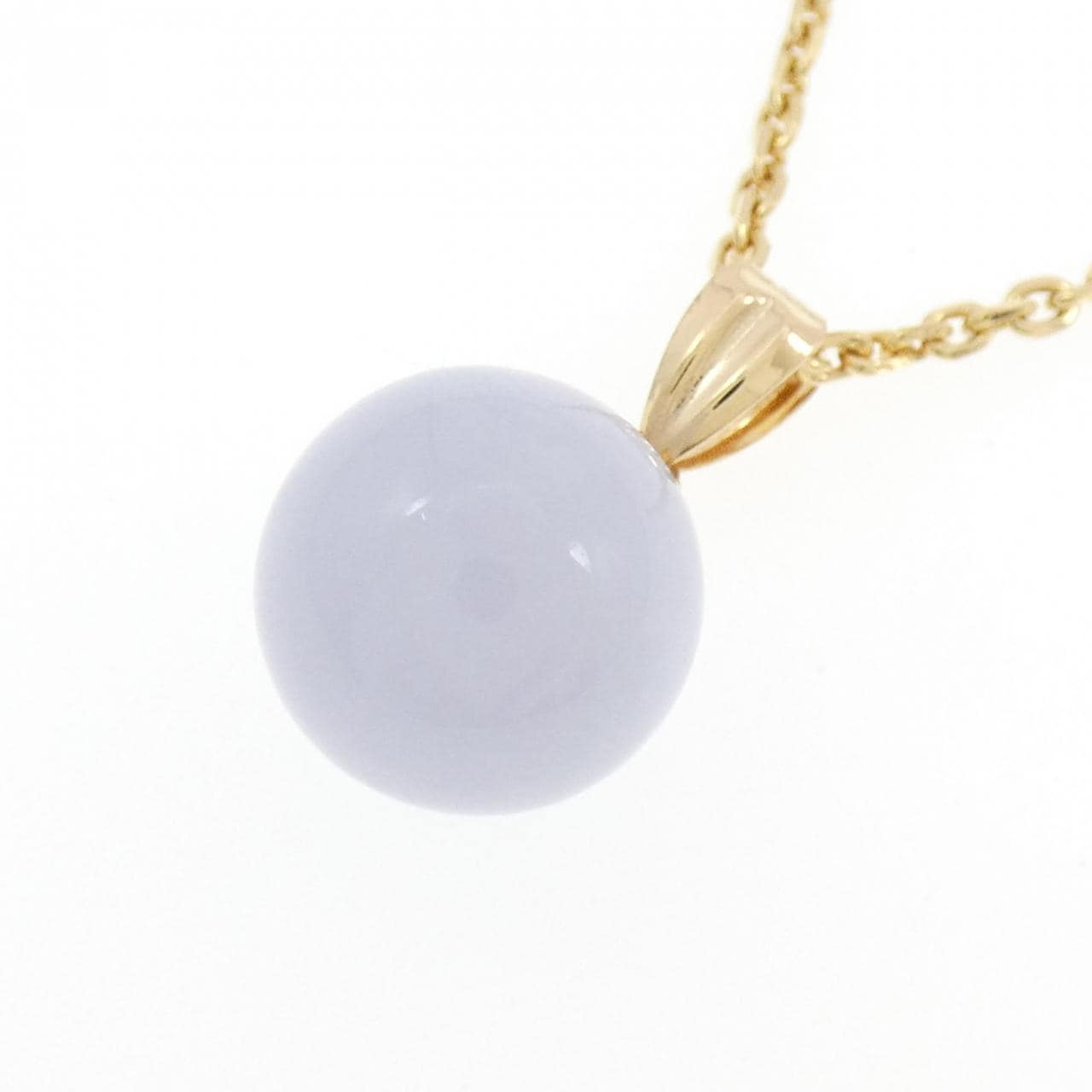 K18YG カルセドニー ネックレス