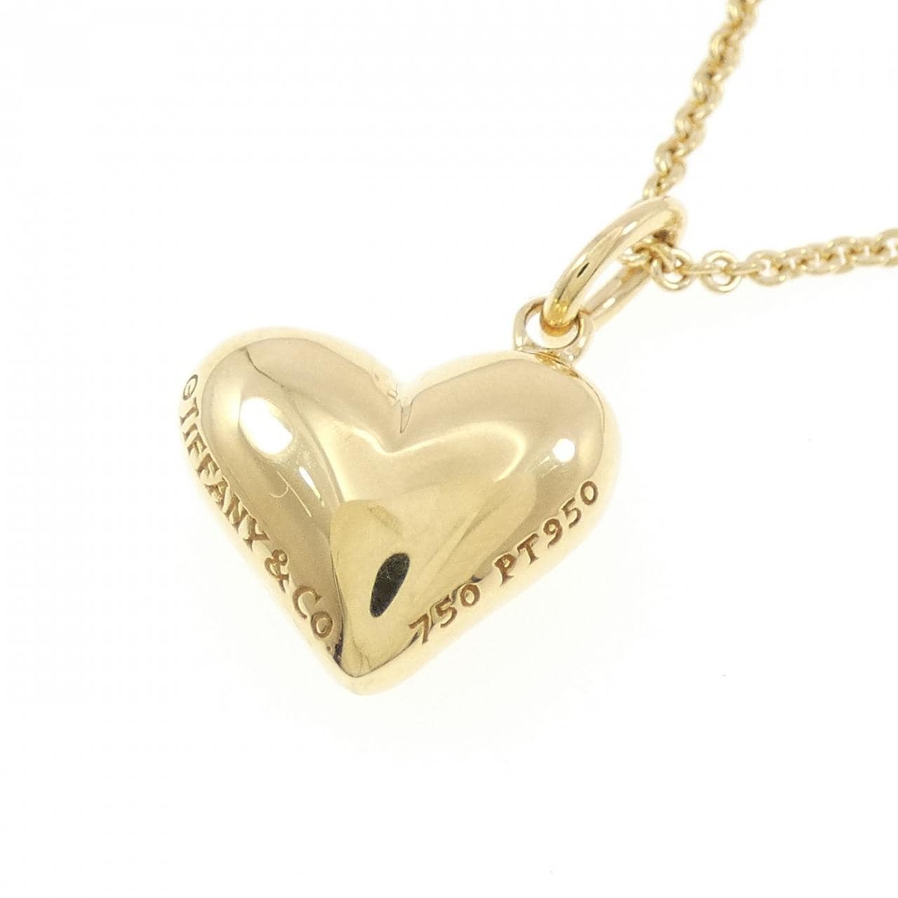 ティファニー ドッツ ピンチドハート ネックレス