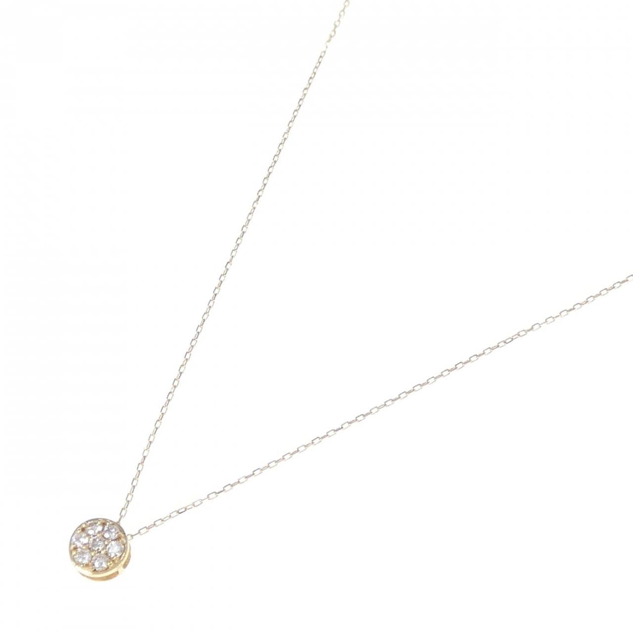 [BRAND NEW] K18YG Diamond necklace 0.10CT