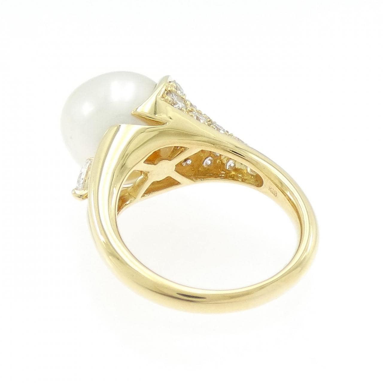 K18YG 白蝶パール リング