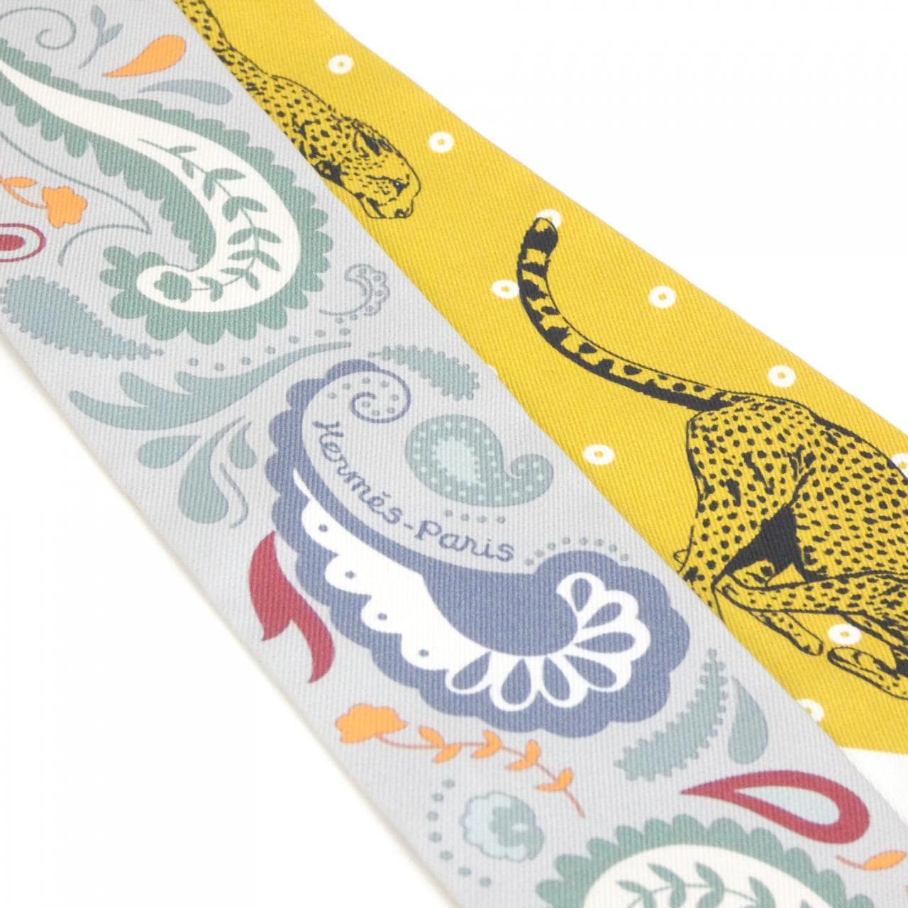 エルメス GUEPARDS BANDANA ツイリー 064179S スカーフ