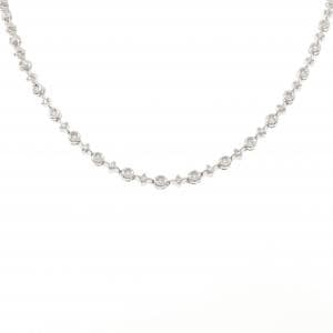 K18WG ダイヤモンド ネックレス 1.30CT