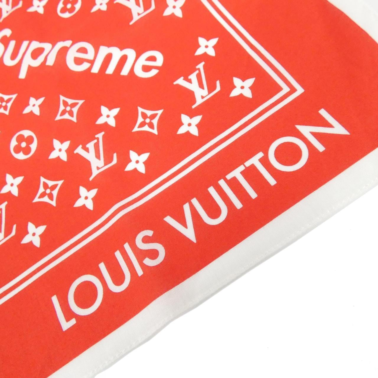 ルイヴィトン (SUPREME) モノグラム バンダナ MP1888 スカーフ