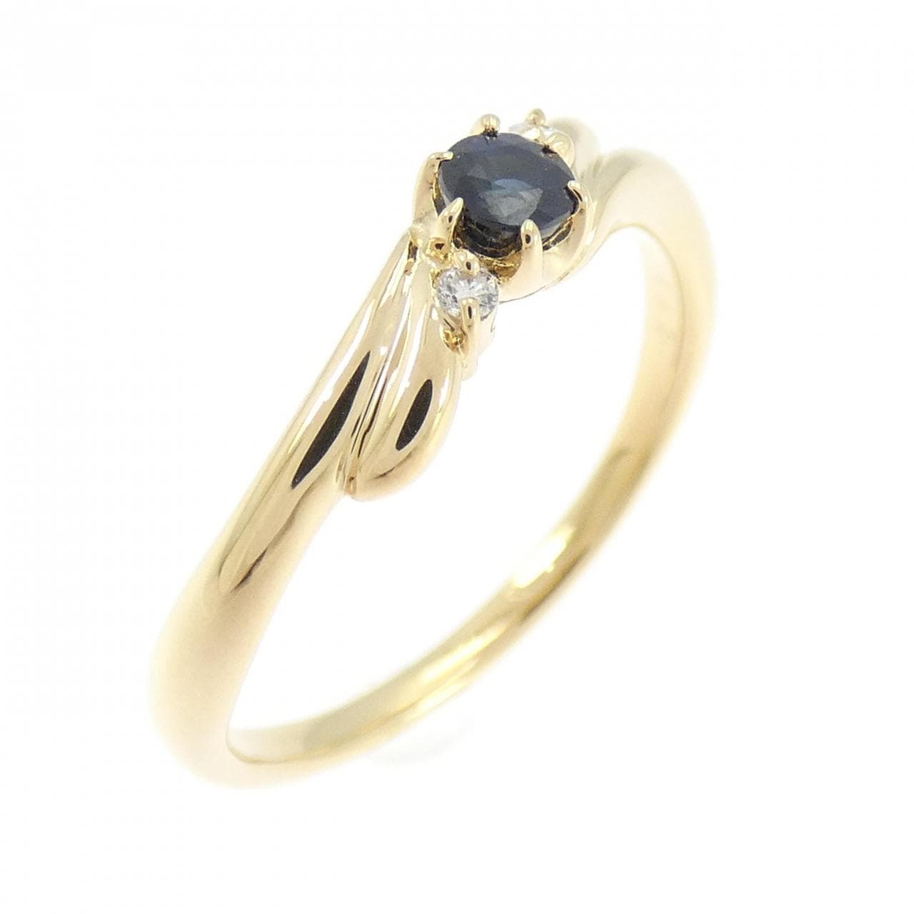 K18YG サファイヤ リング
