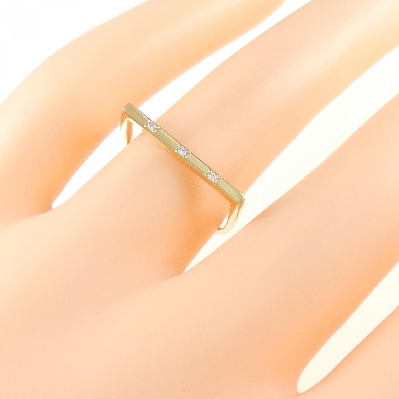 K18YG Diamond ring