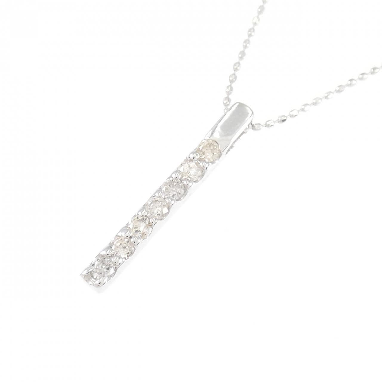 K18WG ダイヤモンド ネックレス 0.2CT