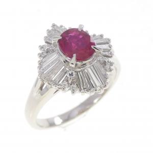 PT900 ルビー リング 0.64CT