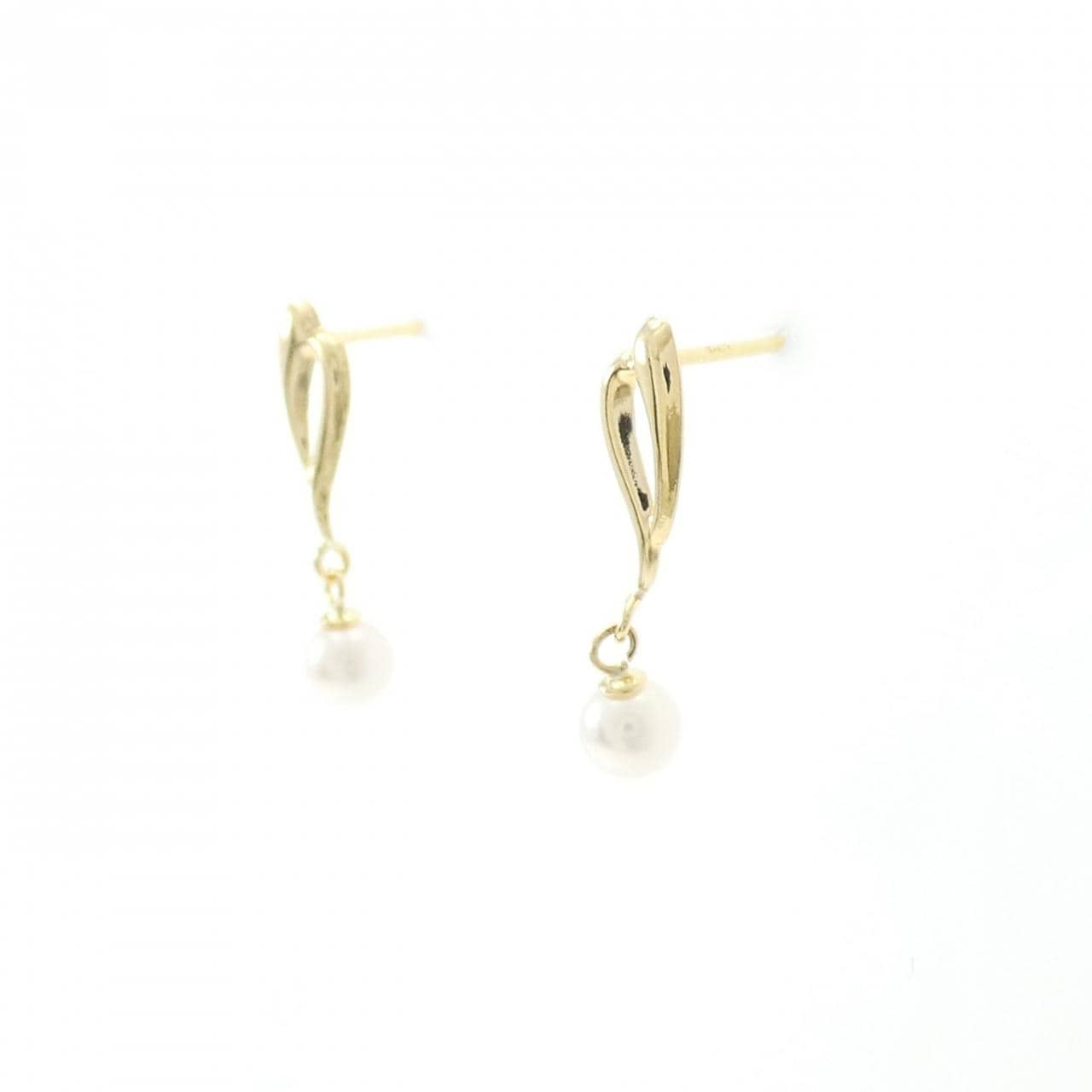 K18YG アコヤパール ピアス 4.0mm