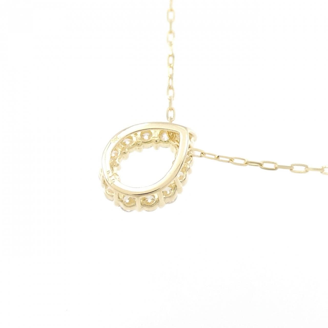 【リメイク】K18YG ダイヤモンド ネックレス 0.10CT