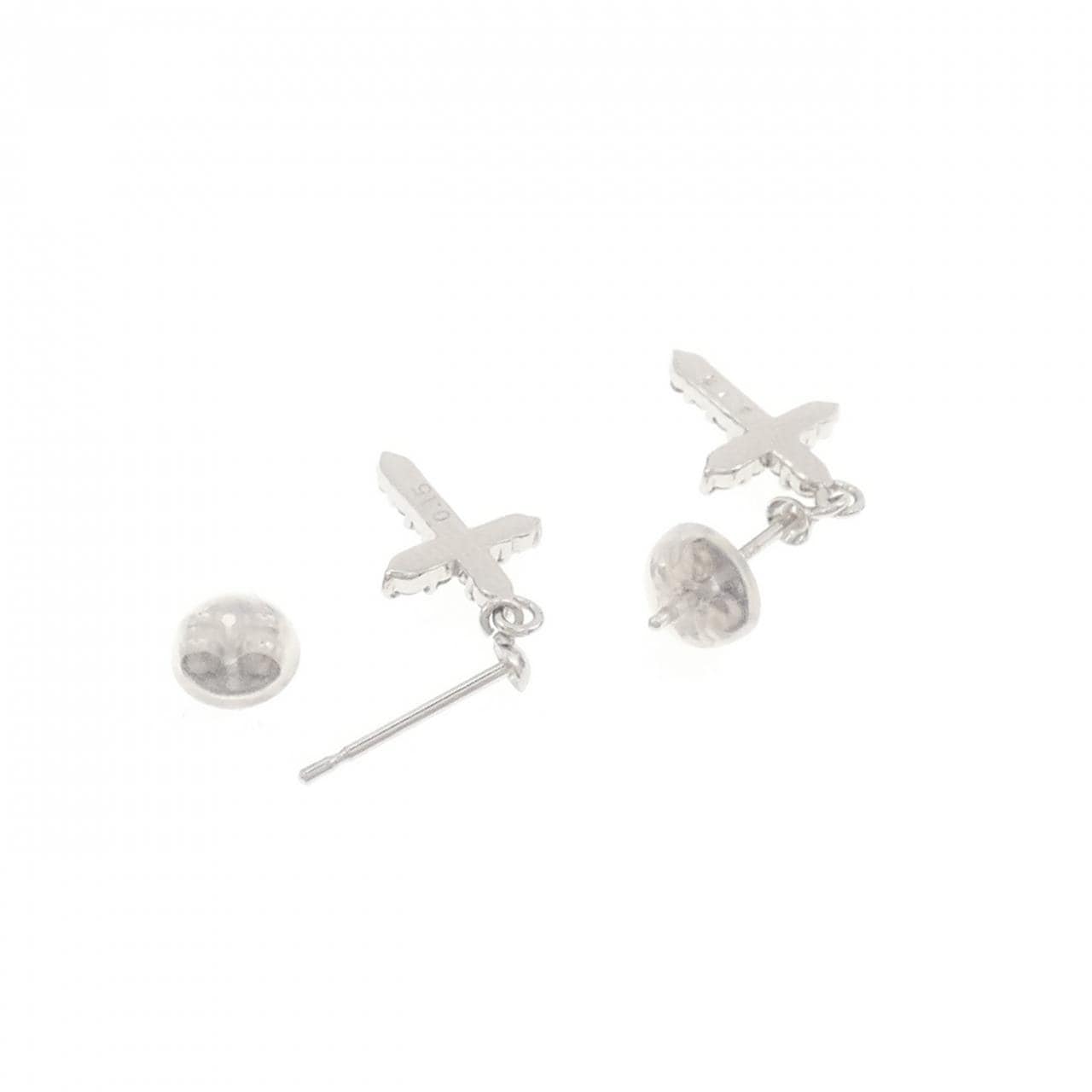 K14WG钻石耳环 0.30CT