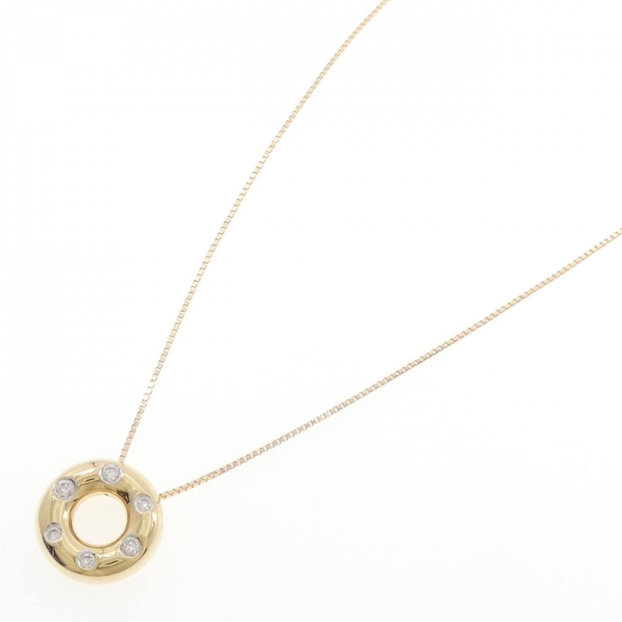 K18YG ダイヤモンド ネックレス 0.20CT