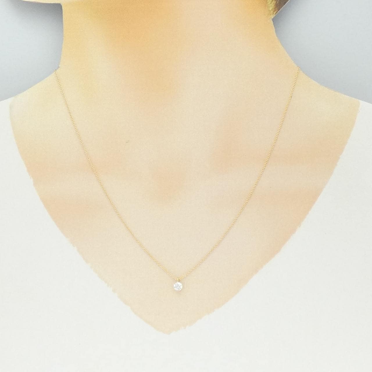 【リメイク】K18YG ダイヤモンド ネックレス 0.203CT D VS2 3EXT