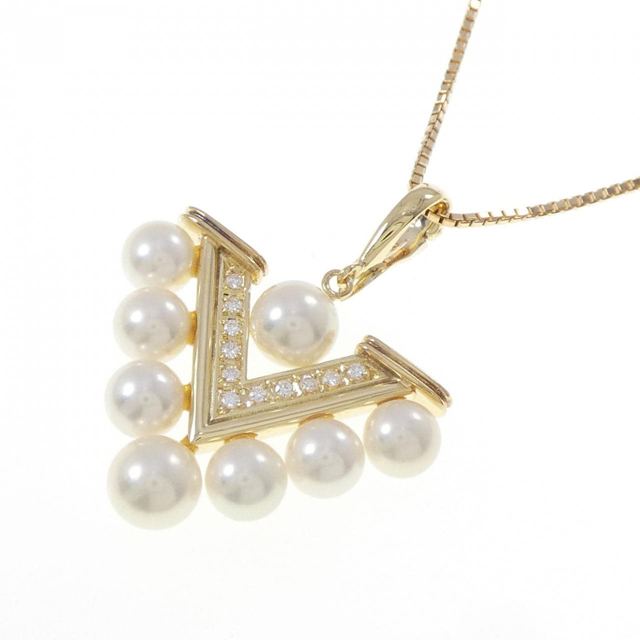 K18YG アコヤパール ネックレス