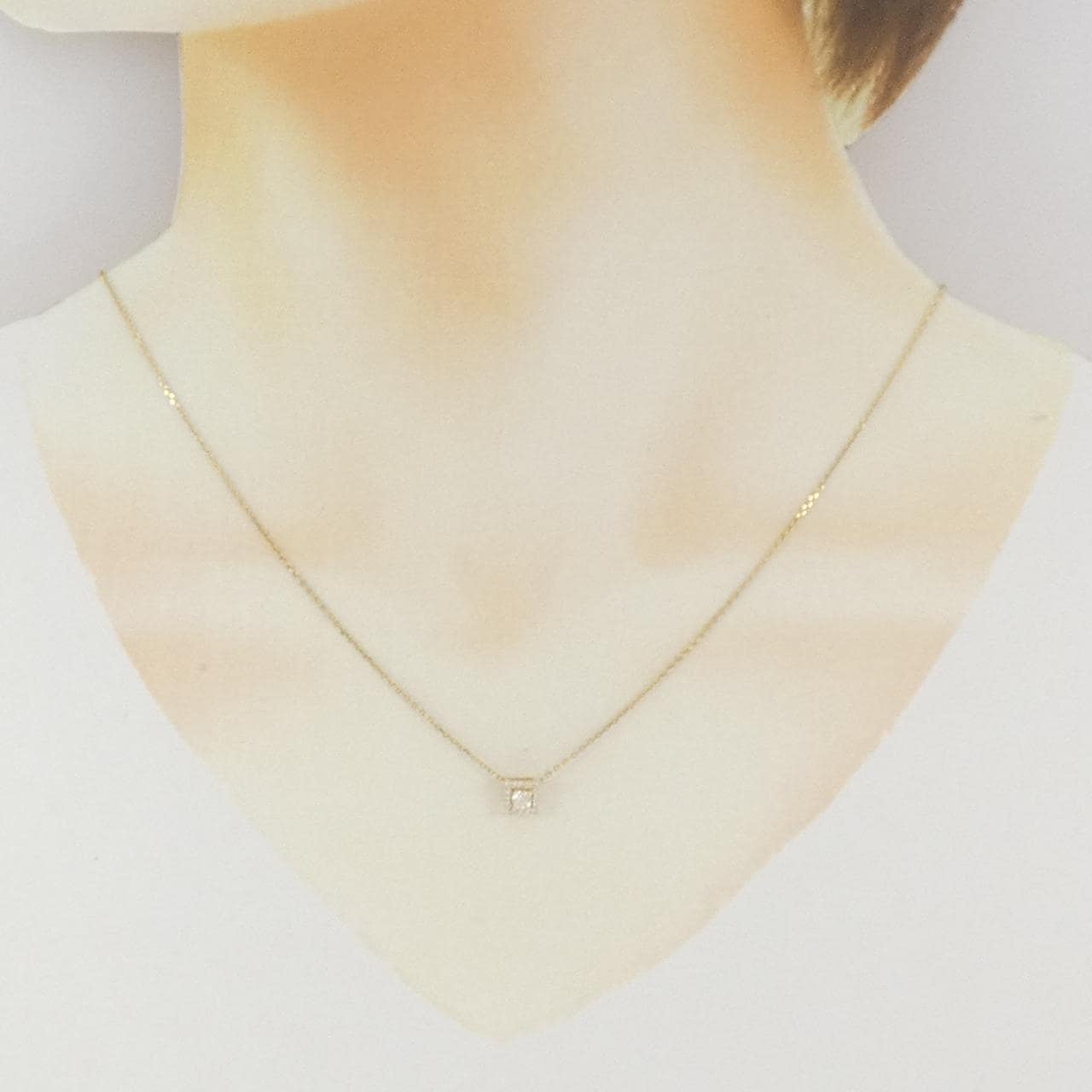 K10YG ダイヤモンド ネックレス 0.20CT