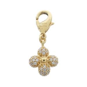 【未使用品】ルイヴィトン　ＬＶチャーム　ストラス　フラワー　Ｍ０４０５４