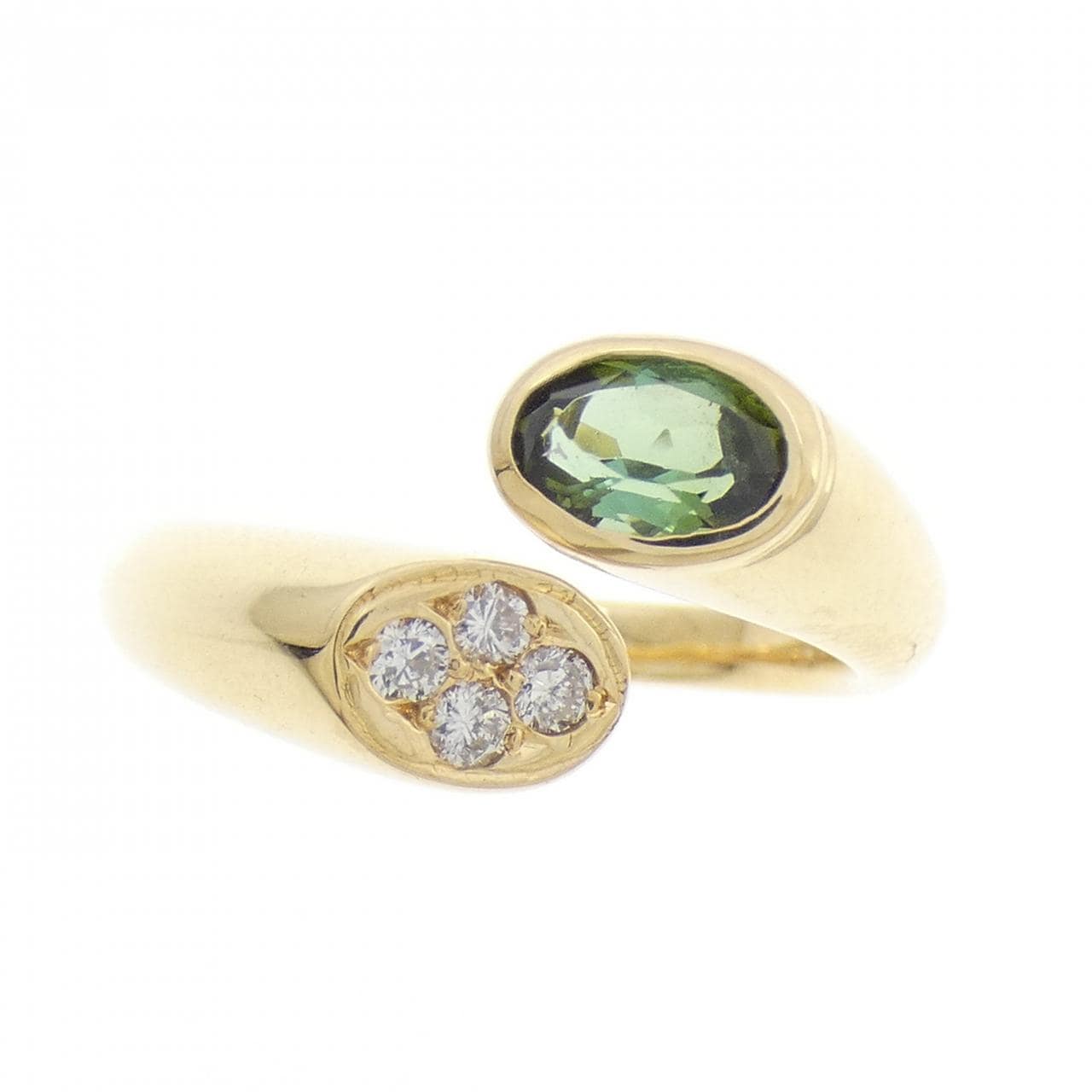 K18YG トルマリン リング