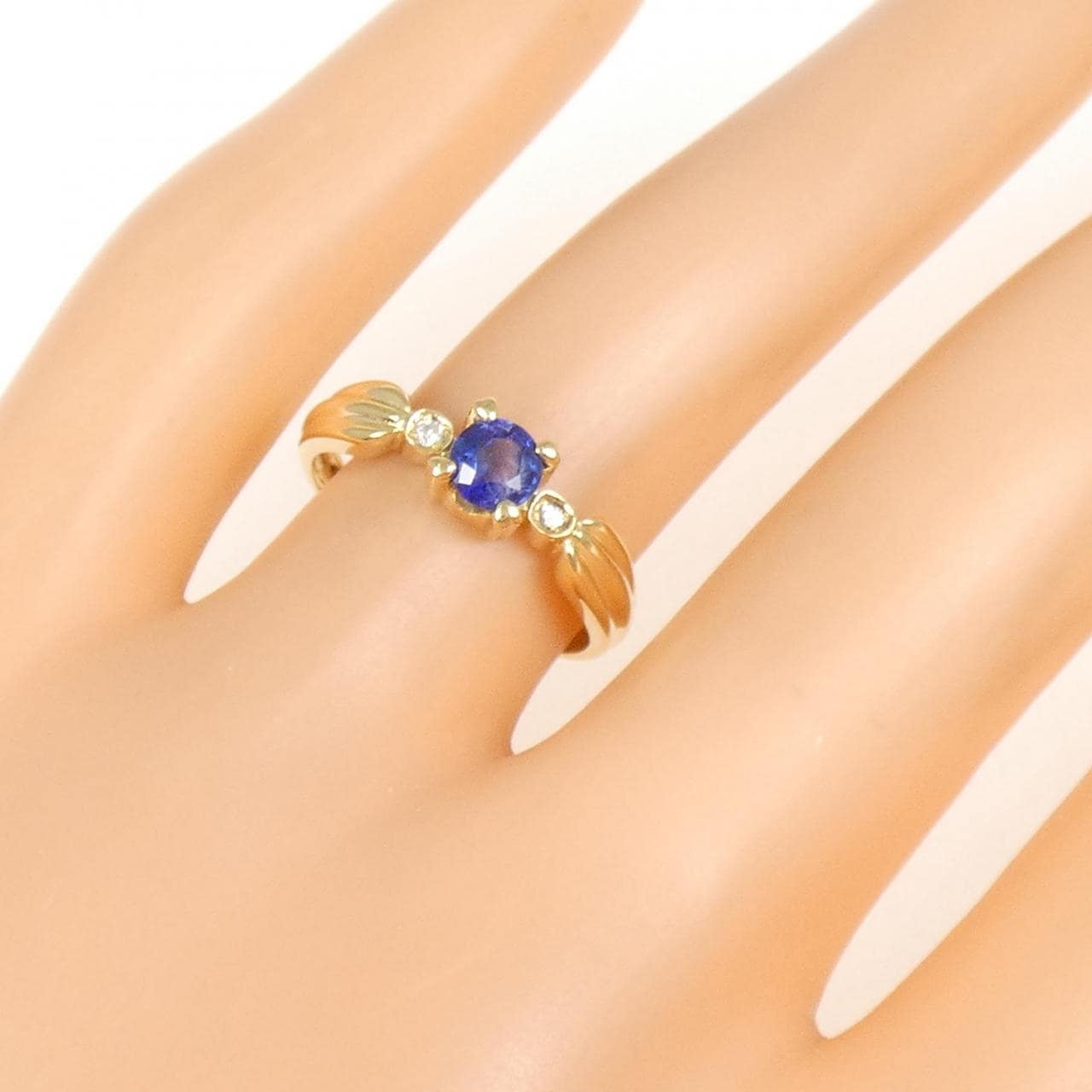 K18YG サファイヤ リング