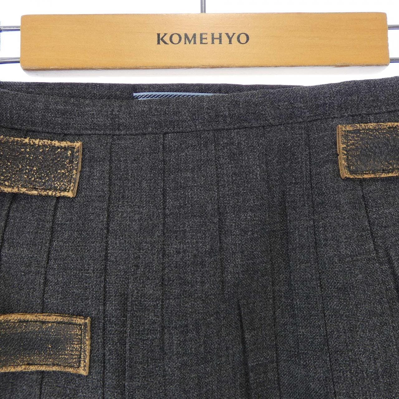 プラダ PRADA プリーツ ラッシュステッチ P147ZE SOOO 17N1 スカート