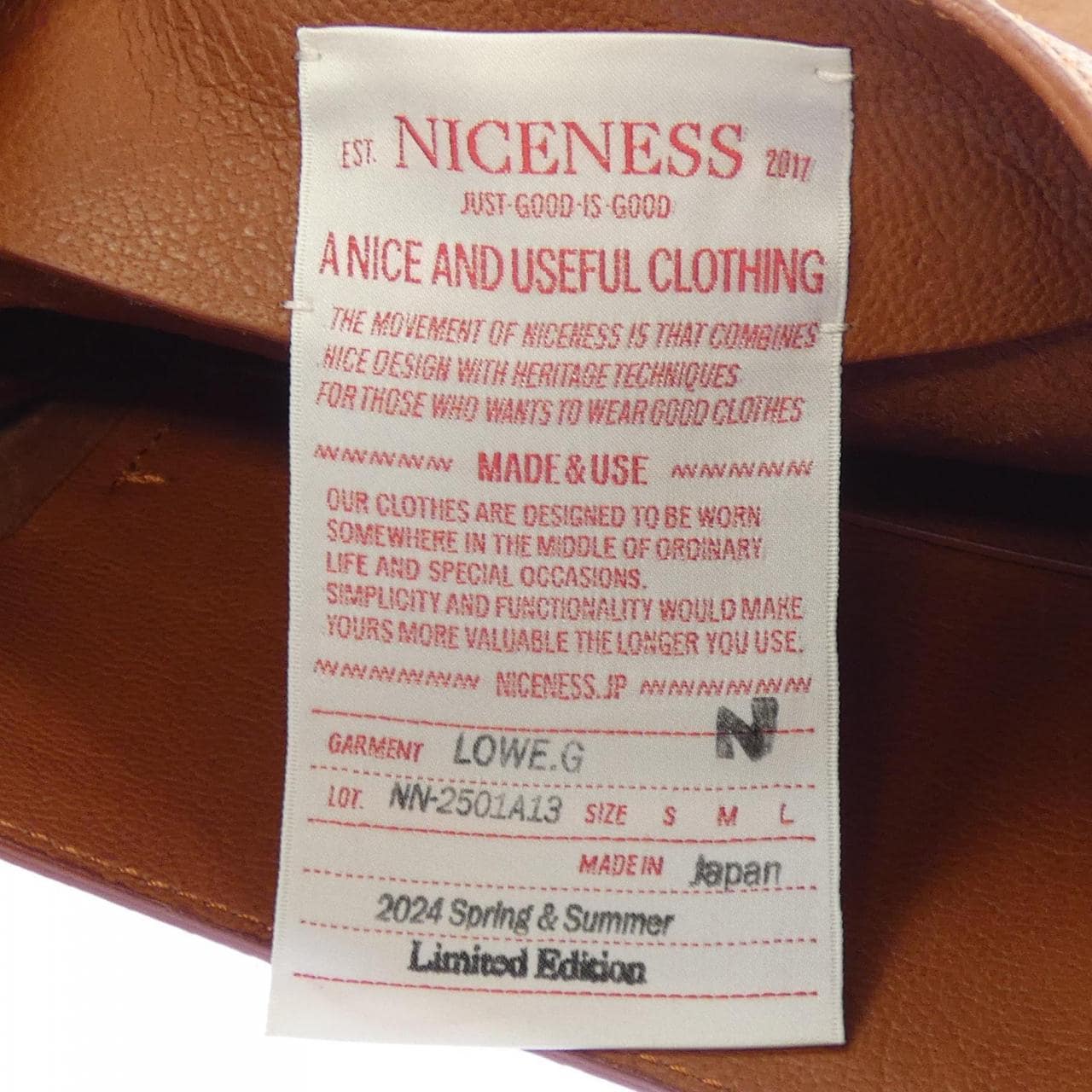 NICENESS LOWE.G BAG
